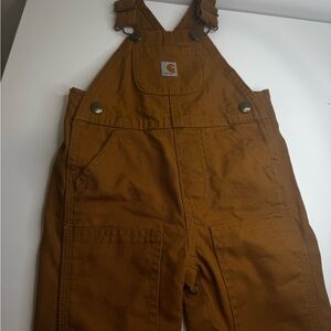Carhartt Kids Overalls in Tan